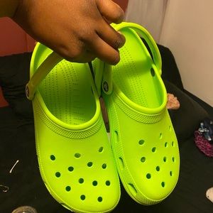 Gently Used lime green crocs! 💚